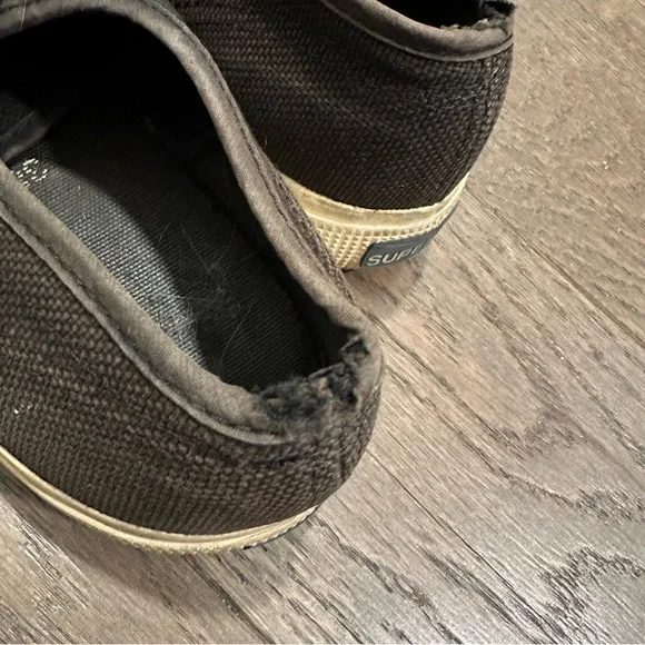 Superga Black and White Cotu Sneakers - Picture 4 of 9